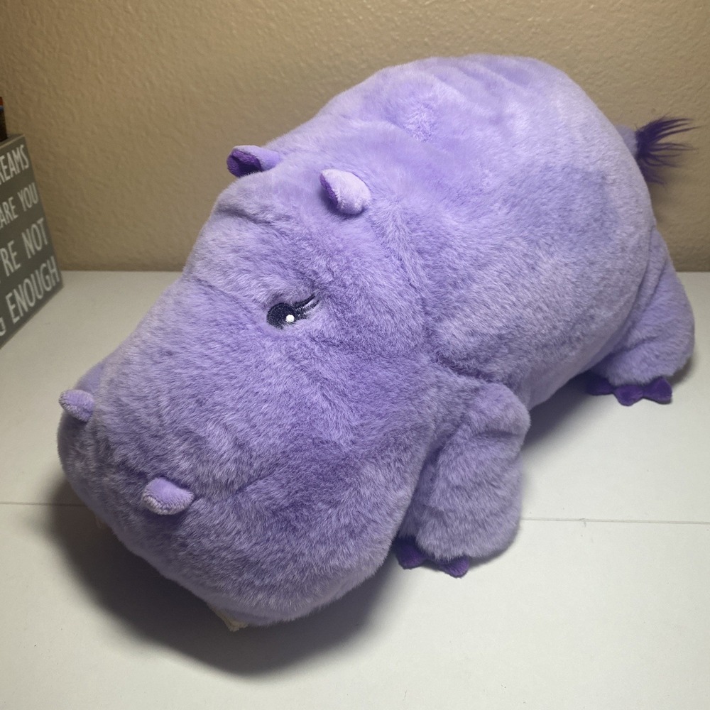 Giggle Scape Purple Hippo Medium Plush Stuffed Animal 16 X 9 X 8